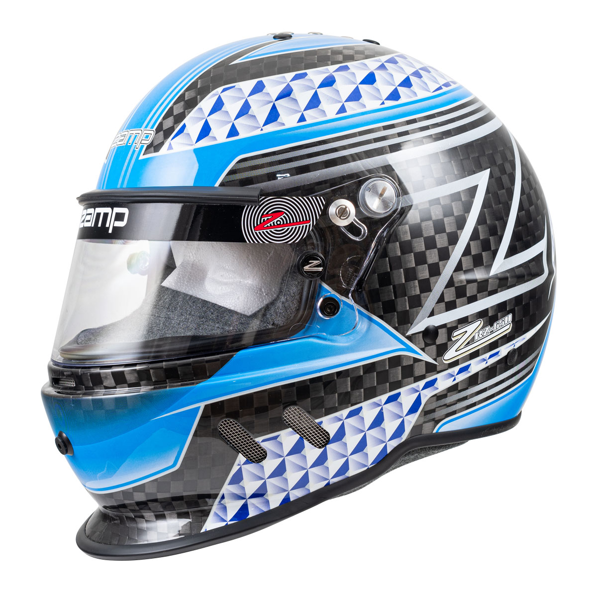 ZAMP RZ-65D Carbon Graphic Blue Helmet 2020