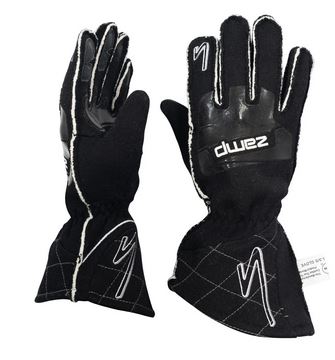 ZAMP ZR-50 Race Gloves BLACK Reverse Stitch sfi 3.3/5